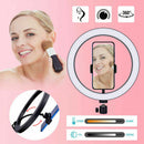 LED Ring Light 10Inch Dimmable Selfie Lamp Photography Camera Phone Light f