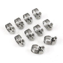 40pcs 3/8"-1/2" Adjustable Stainless Steel Drive Hose Clamp Fuel Line Worm Clip