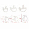Replacement Earmold Earbud for Two Way Radio Acoustic Coil Tube Earpiece - Ear