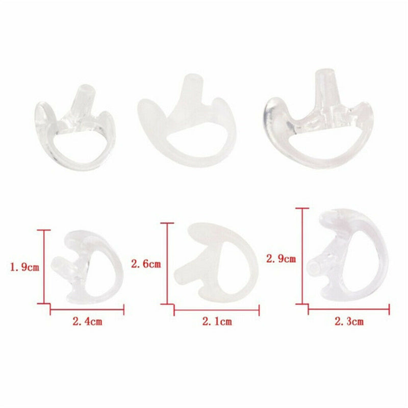 Replacement Earmold Earbud for Two Way Radio Acoustic Coil Tube Earpiece - Ear