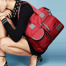 Women Travel Waterproof Nylon Shoulder Bags Mummy Messenger Handbags (Red)
