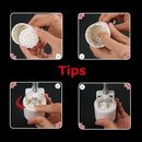 8 Styles Stamps Round Flower Moon Cake Mold Mould White Set Mooncake 75g DIY
