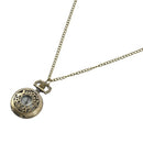 Key rabbit small hollow pocket watch sweater chain necklace  fashi