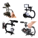 Stabilizer C-shaped Bracket Video Handle Fit For Camera Camcorder Dslr