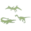 Fun Glow in the Dark Set of 9s Plastic Shape Ceilings Walls Stickers