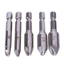 5pcs 1/4 Inch 6.35mm High Speed Steel Screw Extractor Sliding Broken Head S
