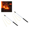 2PC Flexible Amber Motorcycle LED Fork Turn Signal Daytime Running Light
