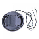 Black 58mm Snap-On Lens Cap for Canon EOS 400D 450D 500D 1000D 18-55mm 55-250mm