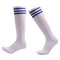 Anti-slip Sports Socks Stripe Men Basketball Calf Length Socks (White M) A