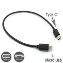 Type-C Male to Micro USB Male Sync Charge OTG CHARGER USB-C Cable Cord Adapter