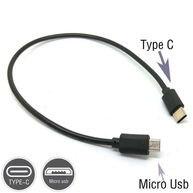 Type-C Male to Micro USB Male Sync Charge OTG CHARGER USB-C Cable Cord Adapter