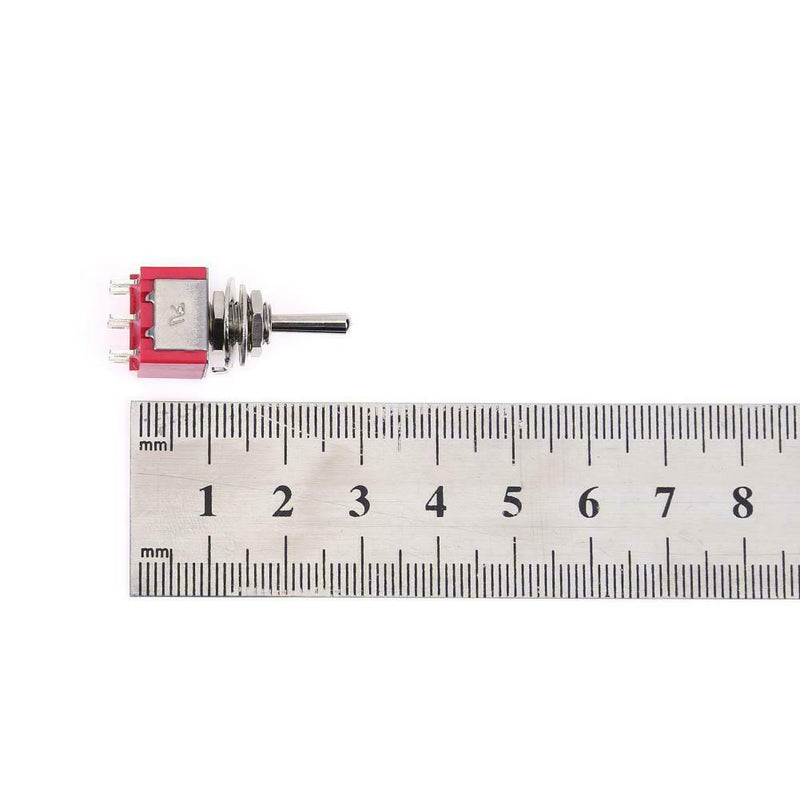 5pcs Mini 3 Positions 6Pin Toggle Switch MTS-223 Dual Reset Power Switch