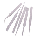 6Pcs/Set Stainless Steel Anti-static Tweezer Repair Maintenance Tools  ME
