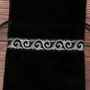 1pc Drawstring Velvet Tarot Card Set Storage Bag Black Tarot Pouch Bag Case 3CAU