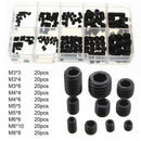 200Pcs 304 Stainless Steel 4-40 to 10-32 Allen Head Hex Socket Screws Bol WWQ