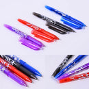 1PC Blue 0.5mm Pen Erasable Roller Ball Gel Ink Friction Medium Tip Eraser