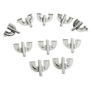 Set of 20 Bass Drum Claw Hook Replacement Parts for Drum Set Kit