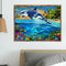 5D DIY Diamond Painting Dolphin Cross Stitch Embroidery Rhinestones Mosaic
