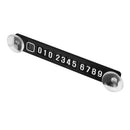 Luminous Magnetic Temporary Parking Card Phone Number Card Plate Front Wind P6X3