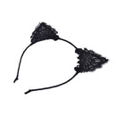 Women Girls Kids Cute Cat Kitty Costume Ear Party Lace Hair Head Band Prop J Gw