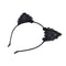 Women Girls Kids Cute Cat Kitty Costume Ear Party Lace Hair Head Band Prop J Gw