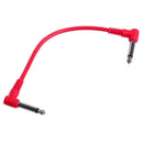 6Pcs/Set Colorful Angled Plug Audio Leads Patch Cables For Guitar Pedal Effe OZ