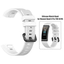 Silicone Watchband Strap w/Buckle for Huawei Band 4 Pro TER-B29S (White) A