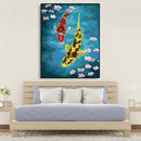 Painting By Numbers Kit DIY Fish Digital Canvas Wall Art Picture Home Decor