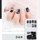 24pcs Bride Nail Art Finger Full Cover Artificial Nail Ti%!