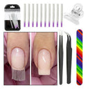 10pcs / pack Fibernails Fiberglass for Nail Extension Nail Form Acrylic Tips Set