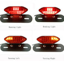 Universal Motorcycle Bike LED Stop Brake License Plate Rear Tail Light Smoke   Z