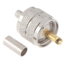Coaxial RF Connector UHF Male Crimp RG58 LMR195 RG142 Cable OZ