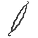 4 x Flexible Hair Twister Snare Loop Hair Drier Ponytail Pigtail Holder Bla U6V9
