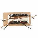 Man European Hot Retro Multilevel Cowhide Handmade Woven Bracelet