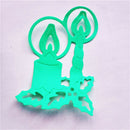 Delicate Xmas Candle framed Metal Cutting Dies Scrapbooking Card Craft Decor ME