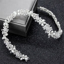 Luxury Crystal Bridal Hair Pearls Wedding Hair Jewelry Accessories Headpiece ^