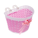 Kid's Girl's Bike Bicycle Basket Front Decoration with BTassel Ribbons Children