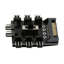 Computer Cooling SATA Fan Controller Fan Hub Governor With 3 Level Switch