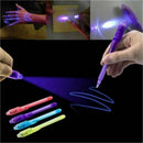 New 1pc Invisible Ink Spy Pen Built in UV Light Magic Marker Secret Message