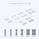 10pcs Ring Resizing Jewelry Tools Transparent Ring Size Adjuster Set Plastic