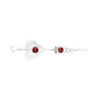 Wind Spinner Stabilizer Gazing Ball Spiral Tail Cyclone Yard , Red Heart