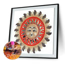 Diamond Painting Sun Face 5D Full Round Rhinestone Picture 35x35cm (xlx156)