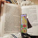 DIY Flower Special Shaped Diamond Painting Leather Tassel Bookmark Gifts