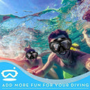 Underwater Diving Scuba Snorkel Goggles Fog Half Glasses Useful F U8C1