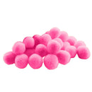 500Pcs Vibrant Colours Fluffy Small Craft Pompoms 18mm Pink