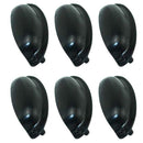 6pcs Black Shell zinc alloy Handle Door Cabinet Drawer Closet Cabinet Butto K8I2