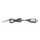 9.6V USB to L6.2-2P Female Plug NI-MH/NI-Cd Batteries Charge Cables Cord for RC