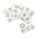 6 Pieces Multi Patterns Christmas DIY Printer Inkjet White Shrink Plastic Sheets