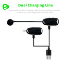 Wireless Microphone Headset Mic UHF Transmitter and Receiver USB Cable Adapter