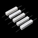 5 Pcs 10W Watt 100 Ohm 5% Axial Wirewound Cement Resistors X4U3